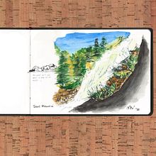 Mi Proyecto del curso: Cuaderno de viaje en acuarela. Un projet de Illustration traditionnelle, Aquarelle, Illustration architecturale , et Carnet de croquis de Maria GrinnAis - 04.09.2021