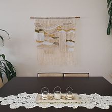 Mi Proyecto del curso: Introducción al macramé: creación de un tapiz decorativo Ein Projekt aus dem Bereich Erweiterungsentwicklung, H, werk, Innendesign, Dekoration von Innenräumen, Weben und Makramee von memamrud - 02.09.2021