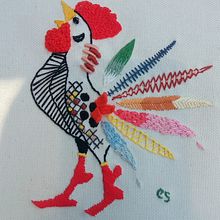 O meu galito !!. Un progetto di Ricamo di carla seixas - 03.09.2021