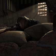 Soviet Sniper. Un progetto di 3D, Character design 3D e Modellazione 3D di Alex García - 04.09.2021
