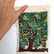 Mi Proyecto del curso: Introducción al punto de cruz contemporáneo. Embroider, DIY, Upc, and cling project by Ana Martínez de Buen - 09.02.2021