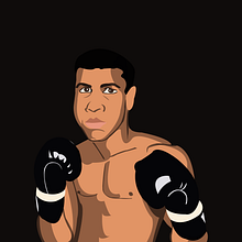Muhammad Ali. Traditional illustration project by Francisco Bonett - 09.04.2021
