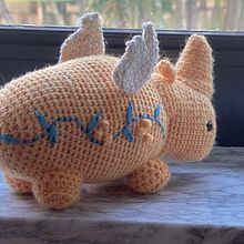 Amigurumi Rhino. Un progetto di Uncinetto di Maria Ordonez - 05.09.2021