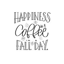 Happiness is… Ein Projekt aus dem Bereich Kalligrafie, H und Lettering von Chiara Bacchini - 05.09.2021