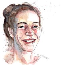 Matha, laughing Ein Projekt aus dem Bereich Aquarellmalerei von Tina Ritter - 05.09.2021