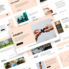 Chariti - Charity Presentation Template. Design project by Mirza Ramadhany - 09.06.2021
