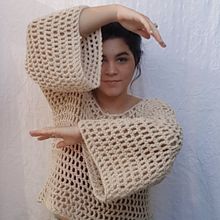 Blusa REDE. Un proyecto de Crochet y Diseño de vestuario de Beatriz M. de Oliveira - 06.09.2021