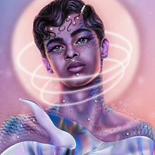 Pearl Boy _ My project in Digital Fantasy Portraits with Photoshop course. Traditional illustration, Drawing, Digital Illustration, Portrait Drawing, Digital Drawing, and Digital Painting project by Yui Hime - 09.13.2021