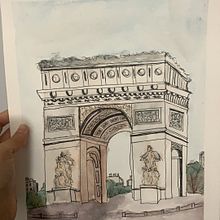 Mi Proyecto del curso: Dibujo arquitectónico con acuarela y tinta. Sketching, Drawing, Watercolor Painting, Architectural Illustration, Sketchbook & Ink Illustration project by dania_im - 09.05.2021
