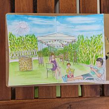 My project in Exploratory Sketchbook: Find Your Drawing Style course. Un proyecto de Ilustración tradicional, Bocetado, Creatividad, Dibujo, Pintura a la acuarela, Sketchbook y Pintura gouache de Teresa Figueiredo - 06.09.2021