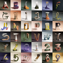 36 Days of Type 2021. Un proyecto de Lettering 3D y Diseño de Alper Dostal - 01.06.2021