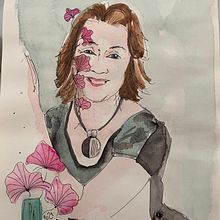 Mon projet du cours : Portrait illustré à l’aquarelle. Traditional illustration, Fine Arts, Painting, Drawing, Watercolor Painting, Portrait Drawing, and Artistic Drawing project by Sylvie BERTHELOT-PLANQUES SYLVIE - 09.06.2021