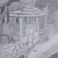 Mi Proyecto del curso: Viaje en familia . Traditional illustration, Pencil Drawing, Drawing, Stor, telling, Artistic Drawing, and Narrative project by candychen1603 - 08.27.2021