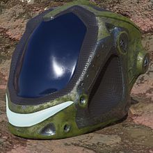 Casco Sci-Fi. Un proyecto de 3D, Diseño, Diseño 3D, Escultura, Modelado 3D, VFX y Videojuegos de charlesacv - 07.09.2021