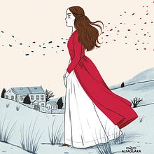 Cumbres borrascosas. Traditional illustration, Editorial Illustration, and Gouache Painting project by Julia Bereciartu - 09.07.2021