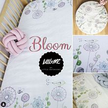 Bloom Cot Linen and play mats - fabric design and artwork . Ilustração tradicional, Artes plásticas, Design de interiores, Design de produtos, Esboçado, Criatividade, Desenho, Pintura em aquarela, Estampagem, Costura, Interiores, To, Art e Ilustração com tinta projeto de Tracey Preston - 12.03.2017