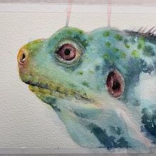 My project in Marine Universe Illustration in Watercolor course. Traditional illustration, Painting, Watercolor Painting, and Naturalistic Illustration project by Maike Maaßen - 10.17.2021