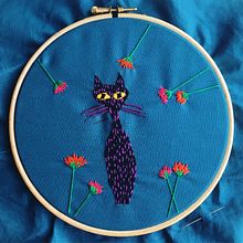 My first original design for embroidery. Design, Traditional illustration, Arts, Crafts, Embroider, Sewing, and Character Design project by Elizabeth Watkin - 09.07.2021