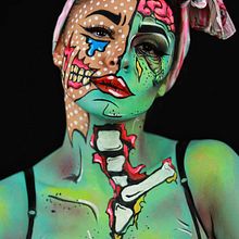 Zombie 🧟‍♀️ Pop Art . Un progetto di Teoria del colore, Belle arti, Fotografia, Character design e Costume design di Carolina Escalante - 23.10.2019