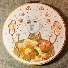 My project in Realistic Portrait Embroidery course. Bordado, e Tecido projeto de stevenspat - 07.09.2021