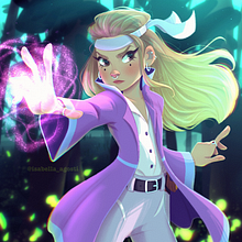 My project for the course: Female Cartoon Character Design with Procreate