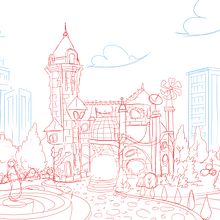 Meu projeto do curso: Pintura digital de fundo para animação. Traditional illustration, Animation, Digital Illustration, and Digital Painting project by Cesar Cavelagna - 09.08.2021