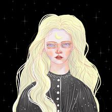 Cayendo en las estrellas. Ilustração tradicional, Design e Ilustração digital projeto de Mayra Prieto Ballen - 08.09.2021