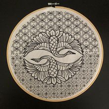Mi Proyecto del curso: Introducción al bordado en blackwork. Een project van Borduurwerk van Anna Martin - 25.08.2021