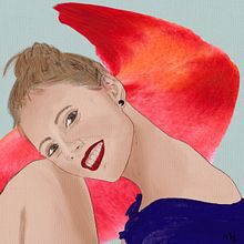 Mi Proyecto del curso: Retrato ilustrado con Procreate. Un projet de Illustration traditionnelle, Illustration vectorielle, Illustration numérique , et Dessin de portrait de Maria GrinnAis - 08.09.2021