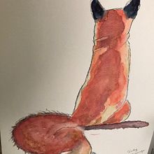 Fox Blend. Watercolor Painting project by Mary Lou Fisher - 09.08.2021