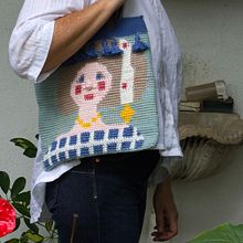 Mi Proyecto del curso: Tapestry: técnica de crochet para dibujar con hilos. Accessor, Design, Pattern Design, Fiber Arts, DIY, and Crochet project by Elena Rodríguez Fajardo - 09.08.2021
