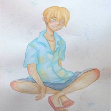 Mi Proyecto del curso: Ilustración manga en acuarela. Un proyecto de Ilustración tradicional, Dibujo, Pintura a la acuarela y Manga de Anasol Arias - 08.09.2021