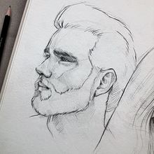 My project in Portrait Sketchbooking: Explore the Human Face course. Sketching, Drawing, Portrait Drawing, Artistic Drawing, and Sketchbook project by Gabriela Niko - 09.09.2021