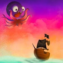 Release the kraken . Un proyecto de Ilustración tradicional de Belle - 09.09.2021