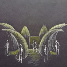 Propuestas escenográficas. Set Design, Painting, Drawing, and Watercolor Painting project by Pilar Figueruela - 02.10.2021
