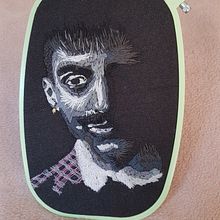 Meu projeto do curso: Criação de retratos bordados. Embroider project by lilia_4 - 09.09.2021