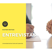 ENTREVISTA. Un proyecto de Escritura y Comunicación de Victor Matias - 11.10.2020