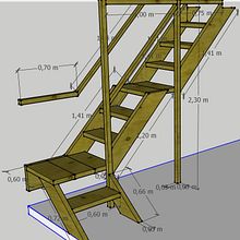 Escalera. Architecture, Furniture Design, Making, 3D Design, Industrial Design & Interior Architecture project by Mario Alexis Espinoza Muñoz - 09.09.2021