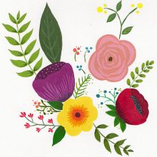 Mi Proyecto del curso: Introducción a la ilustración floral con acrílico. Projekt z dziedziny Trad, c, jna ilustracja,  Sztuki piękne,  Malarstwo,  R, sunek, Malarstwo akr, lowe, R i sunek botaniczn użytkownika Camila González Acevedo - 09.09.2021
