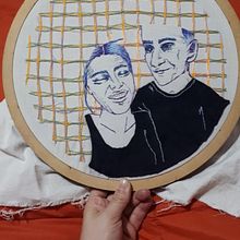 Mi Proyecto del curso: Creación de retratos bordados. Embroider project by paolatc09 - 09.10.2021