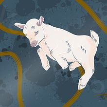 Baby goat. Traditional illustration project by Veda Kucko - 08.22.2021