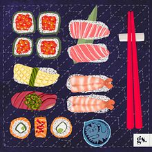 Sushi. Un proyecto de Ilustración tradicional de Geraldine Traynor - 23.04.2021