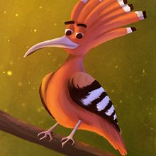 Character Design based on the Hoopoe Bird Ein Projekt aus dem Bereich Traditionelle Illustration, Design von Figuren, Zeichnung und Digitale Illustration von Andrea Rebelo - 08.09.2021