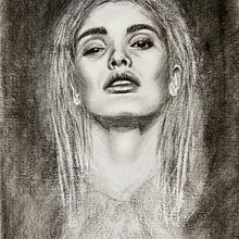 Il mio progetto del corso: Ritratto artistico al carboncino: creare atmosfere. Un progetto di Illustrazione tradizionale, Belle arti, Disegno, Disegno di ritratti, Disegno realistico e Disegno artistico di barbaramaffia66 - 10.09.2021