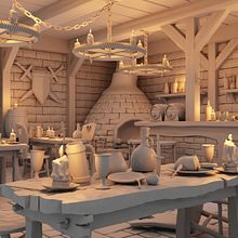 Meu projeto do curso: Criação de cenários 3D com Maya a partir do zero. 3D, 3D Modeling, and 3D Design project by Aguinaldo Gonçalves - 09.10.2021