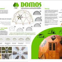 Domos estructuras autosustentables. Information Design & Infographics project by Claudia Bisset Delgado - 09.10.2021