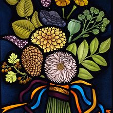 Stained Glass Floral Bouquet . Decorațiuni interioare de Flora Jamieson - 09.11.2021