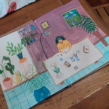 Mi Proyecto del curso: Sketchbook para explorar tu estilo de dibujo. Un proyecto de Ilustración tradicional, Bocetado, Creatividad, Dibujo, Pintura a la acuarela, Sketchbook y Pintura gouache de Ana Bondioli - 11.09.2021