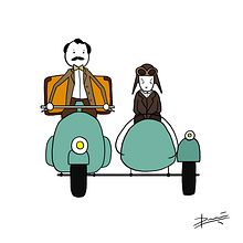 Serie ''Películas de nuestra vida'' Ilustraciones. Un projet de Design , Illustration traditionnelle , et Beaux Arts de Paloma Ruiz - 11.09.2021