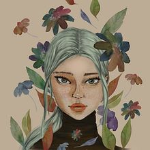 Mi Proyecto del curso: Retrato ilustrado en acuarela. Traditional illustration, Fine Arts, Painting, Drawing, Watercolor Painting, Portrait Drawing, and Artistic Drawing project by Cris Romero - 09.11.2021